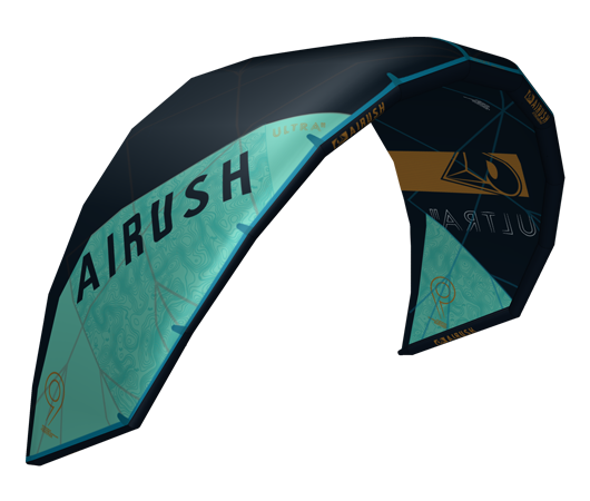 AIRUSH ULTRA V2 SUPER LIGHTWEIGHT KITE BLACK 8M